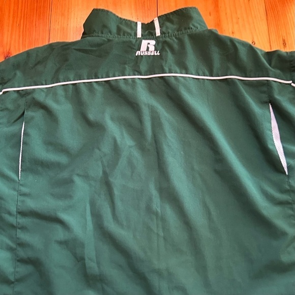 Russell Academy Athletics BFA St. Albans VT Men's Full Zip Windbreaker Green XXL - Picture 8 of 11
